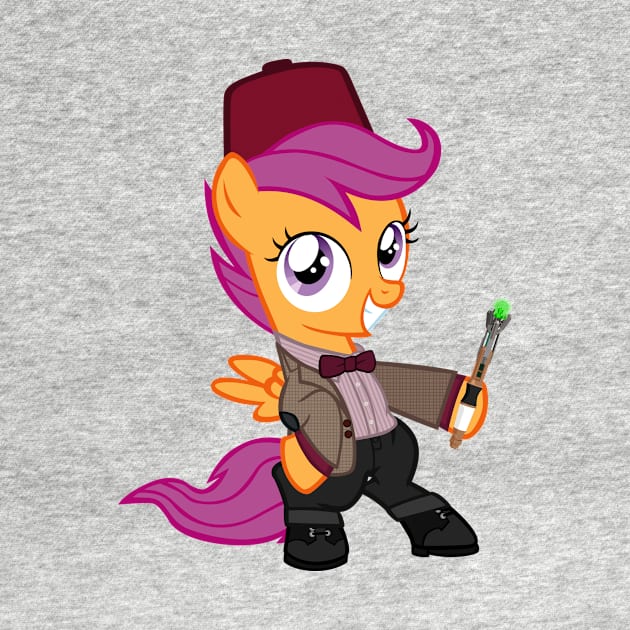 Scootaloo as the 11th Doctor by CloudyGlow